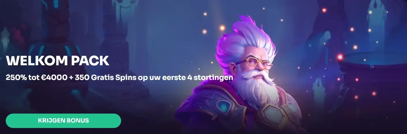 Actuele weergave van de Betzard welkomstbonus op de officiële website